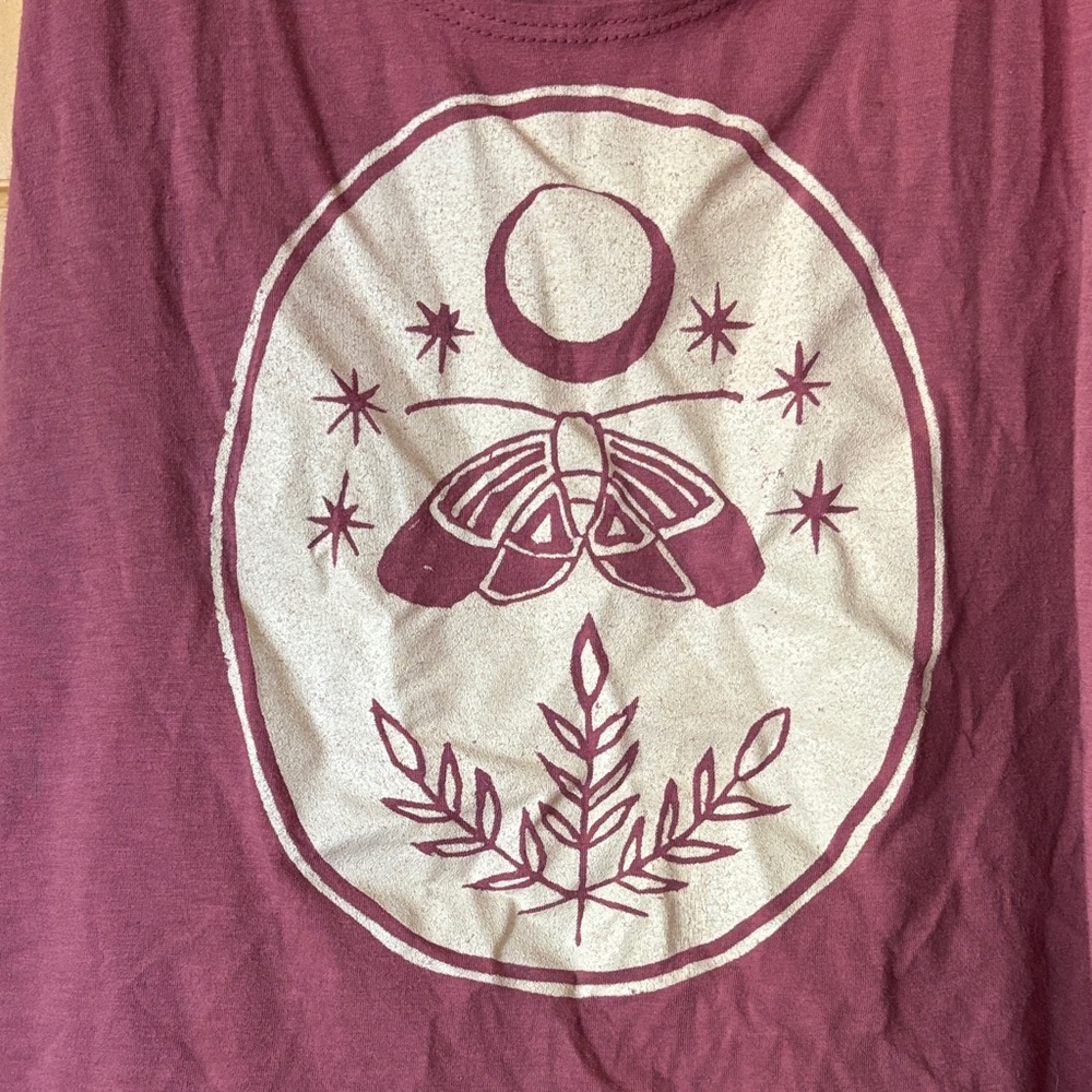 Women's Moth Moon Graphic Tank Top - Picture 2 of 3